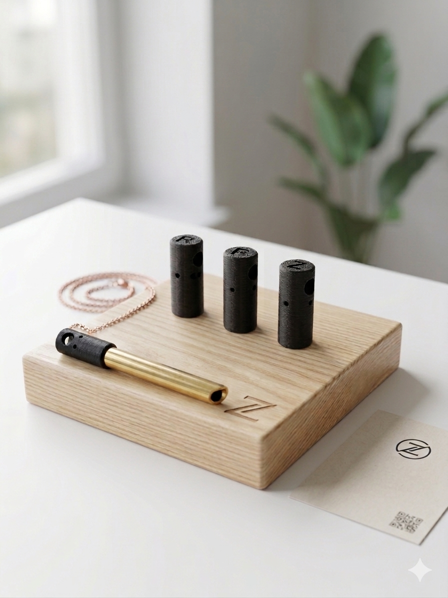 OxyZen™ F-indsats til fokus og angst — Box Breathing vejrtrækningsteknik mod stress og ADHD